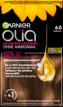 Krem farba do włosów Garnier Olia 6.0 Hellbroun 112 ml (3600541250703)