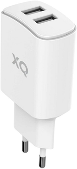 Зарядний пристрій Xqisit NP Travel Charger Dual USB-A 4.8A White (4029948221588)