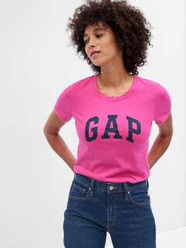 Koszulka damska bawełniana GAP 268820-89 M Różowa (1200116340598)