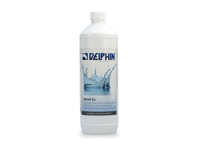 Засіб для видалення заліза міді та срібла з води басейну Metal EX Delphin 1 літр