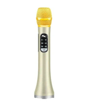 Беспроводной микрофон караоке MicMagic L-1288 DSP+TWS 40 Вт Золотой