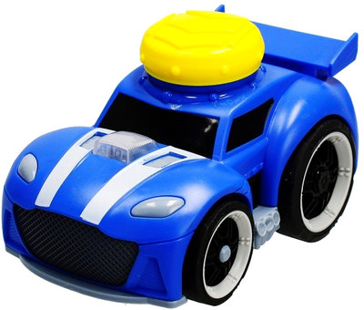 Гоночний автомобіль Mega Creative зі світлом звуком і аксесуарами Блакитний (5908275178590)