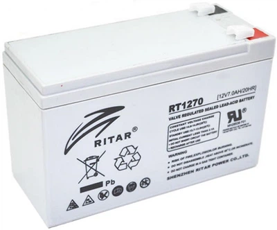 Акумуляторна батарея Ritar AGM RT1270 (12В 7Aг)