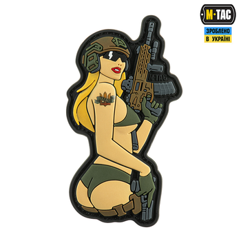 Нашивка M-Tac Tactical girl №4 PVC Blonde