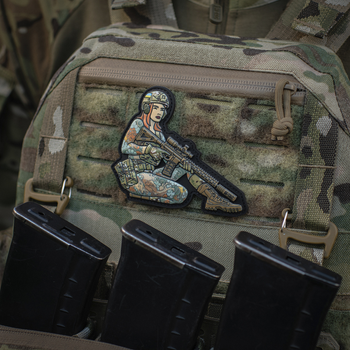 Нашивка M-Tac Tactical girl №2 Якудза redhed PVC MC