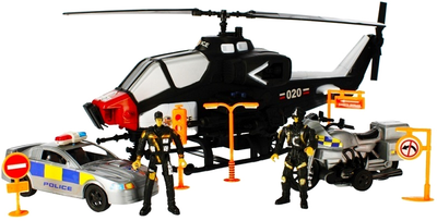 Policyjny helikopter Mega Creative Mega Creative z akcesoriami (5908275189671)