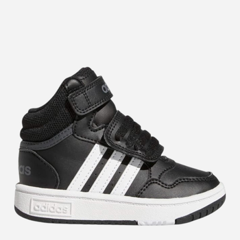 Дитячі високі кросівки для хлопчика Adidas Hoops Mid 3.0 Aс I GW0408 26 Чорні (4065418424516)