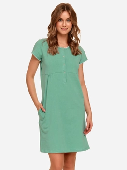Нічна сорочка жіноча бавовняна для вагітних Doctor Nap TCB.4242 M Зелена (5901592704947)