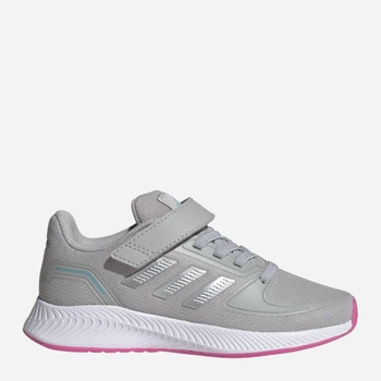 Buty sportowe dziecięce dla dziewczynki na rzepy Adidas Tensaur Run 2.0 C GZ7435 28 Szare (4064047978698)
