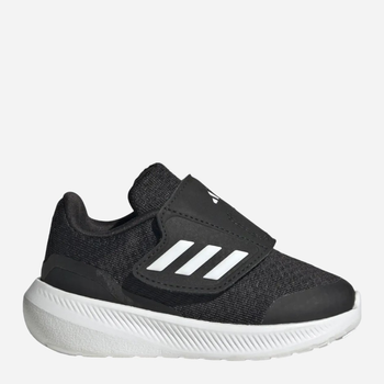 Buty sportowe chłopięce na rzepy Adidas Runfalcon 3.0 AC I HP5863 19 Czarne (4066749856298)