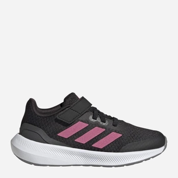 Buty sportowe młodzieżowe dla dziewczynki na rzepy Adidas Runfalcon 3.0 El K HP5875 35 Czarne (4066749875657)