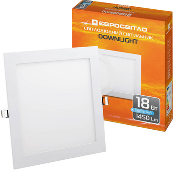 Стельовий світильник Євросвітло LED-S-225-18 18W 4200К (39197)
