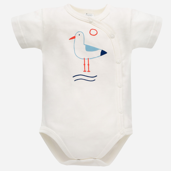 Дитяче боді-футболка для новонароджених хлопчиків Pinokio Sailor 56 см Екрю (5901033302985)