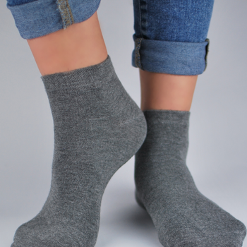 Шкарпетки чоловічі низькі Noviti ST003-U-03 43-46 Сірі (5905204305416)