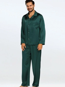 Piżama (koszula + spodnie) męska DKaren Lukas XXL Zielona (5903251470873)