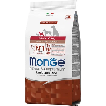 Сухий корм для цуценят дрібних порід MONGE DOG Mini Puppy & Junior ягня з рисом 2.5 кг (8009470011525)