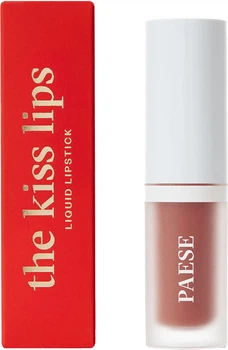 Жидкая помада матовая с витамином Е Paese The Kiss Lips 01 Nude Beige 3.4 мл (5902627624490)