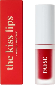 Жидкая помада матовая с витамином Е Paese The Kiss Lips The Kiss Lips 06 Classic Red 3.4 мл (5902627624599)
