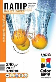 Папір А4 200г/м² ColorWay глянцевий, ПГ200-50, 50арк./уп.