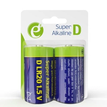 Батарейки LR20/Тип D EnerGenie Super Alkaline (EG-BA-LR20-01) 2шт.