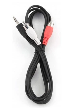 Кабель аудіо Cablexpert 3.5мм-2хRCA (M/M), 2.5м, Black (CCA-458-2.5M)
