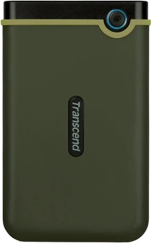 Зовнішній жорсткий диск USB 1TB 2.5" Transcend StoreJet 25M3 Military Green (Micro-B)