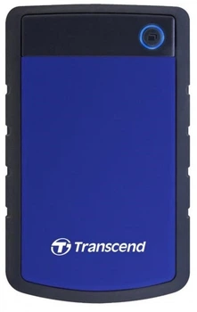 Зовнішній жорсткий диск USB 4TB 2.5" Transcend StoreJet 25H3 Blue (TS4TSJ25H3B)