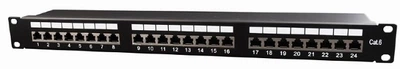 Патч-панель Cablexpert NPP-C624-002 Cat 6, 24 порти, FTP