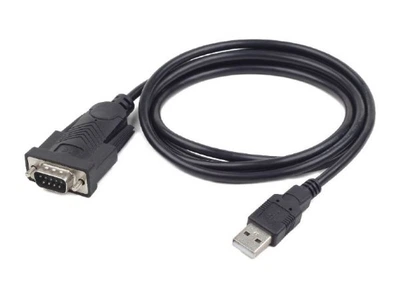 Кабель USB->COM (M/M) Cablexpert, 1.5м, чорний (UAS-DB9M-02)