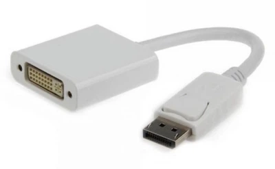 Адаптер DP->DVI (M/F) Cablexpert, 0.1м, білий (A-DPM-DVIF-002-W)