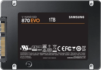 【美品】SAMSUNG 870 EVO 1TB [MZ-77E1T0B/IT] SSD диск Samsung 870 Evo-Series 1TB 2.5