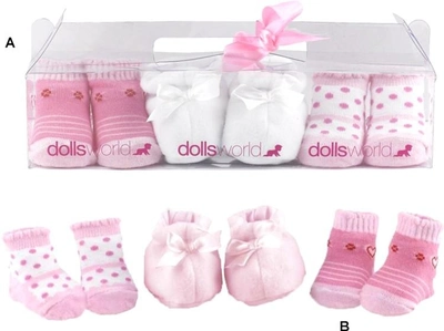 Набір аксесуарів для ляльок Dolls World Черевики + Шкарпетки 2 пари (5018621087121)