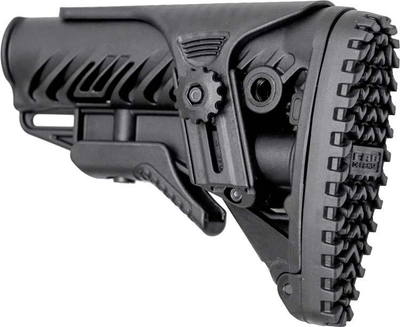 Приклад FAB Defense GLR-16 CP з регульованою щокою для AK AR15 Чорний
