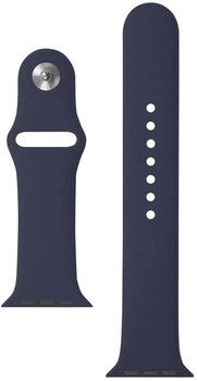 Pasek Xqisit Silicone Strap do Apple Watch 38/40 mm Blue (4029948093512)
