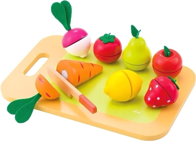 Дошка Sevi з овочами та фруктами 9 предметів (8003444823206)