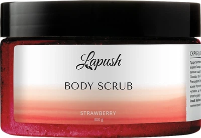 Скраб для тела "Клубника" - Lapush Strawberry Body Scrub 300g (669391-31337433)