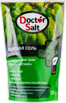 Морська сіль для ванн "Профілактика", з екстрактами трав - Doctor Salt 530g (567227-52395)