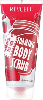 Пінливий скраб для тіла "Полуниця та насіння чіа" - Revuele Foaming Body Scrub Strawberry and Chia 200ml (1052804-96862)