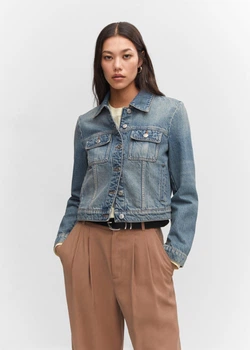 Куртка джинсовая MANGO 57084764-CLEO-LM Синий XS UA00031