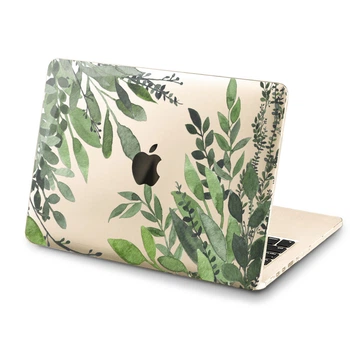 Чехол пластиковый для Apple MacBook (Свежие листья) модели Pro Air Retina 11 12 13 15 макбук 2015 2016 2017 2018