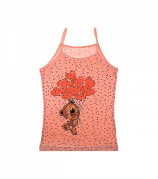 Детская майка Donella для девочек - Donella - 43482FB - 134-140 см - Персиковый