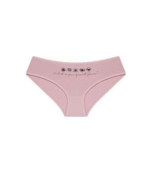 Подростковые трусы слипы для девочки с рисунком - Donella - 5024Y4 - 152-158 см - Розовый