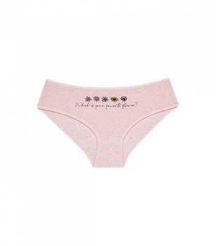 Подростковые трусы слипы для девочки с рисунком - Donella - 5024Y4 - 152-158 см - Светло-розовый
