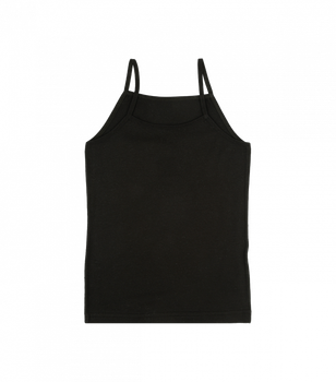 Черная майка для девочек - Donella - 4371S - 146-152 см - Черный