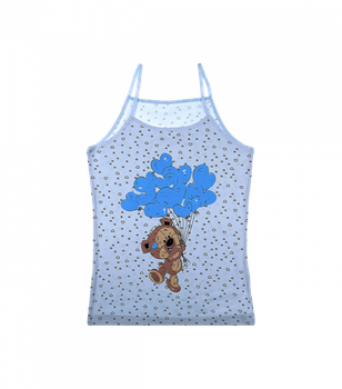 Детская майка Donella для девочек - Donella - 43482FB - 98-104 см - Голубой