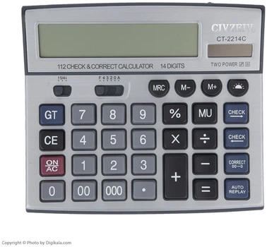 Калькулятор настольный 14-разрядный Citizen CT-2214C
