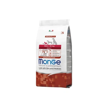 Сухий корм для собак Monge Mini Adult Lamb/Rice/РОТ Монж зі смаком ягняти 7.5 кг (8009470011556)
