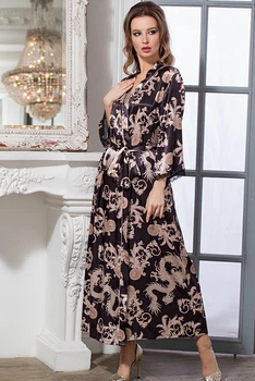 Длинный женский халат Mia-Amore 9938 L/XL Принт