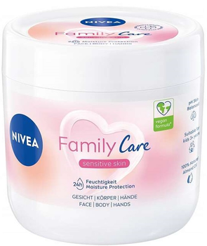 Крем для тіла Nivea Family Care Sensitive Skin Moisture Protection 450 мл (9005800358840)
