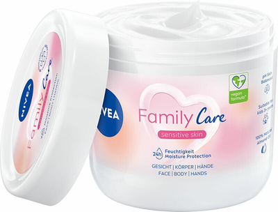 Крем для тіла Nivea Family Care Sensitive Skin Moisture Protection 450 мл (9005800358840)